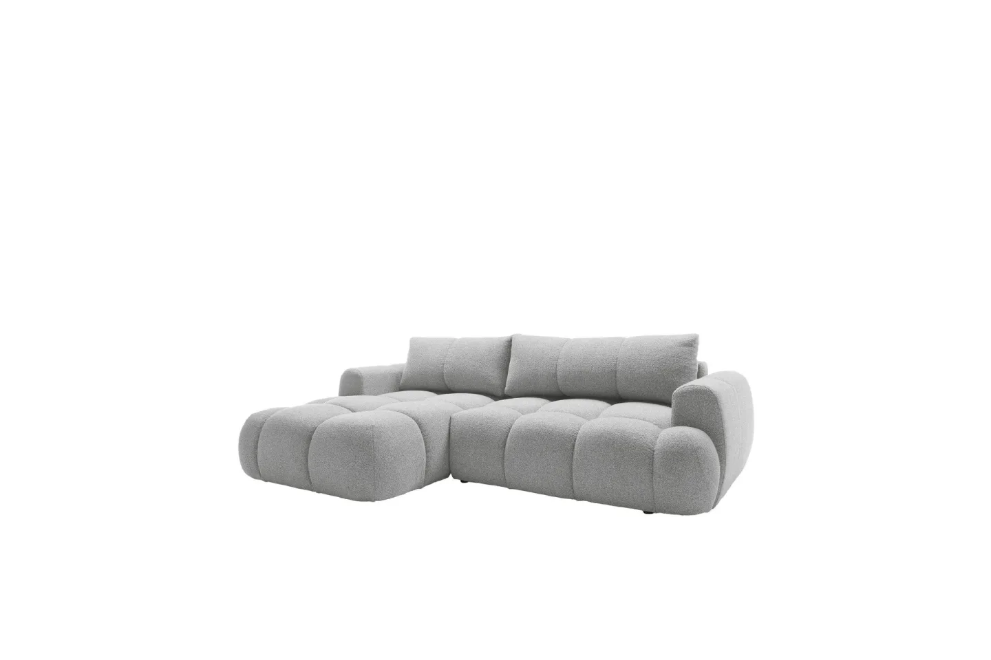 Handu Bäddsoffa med Divan 3-sits i Bouclé - Grå