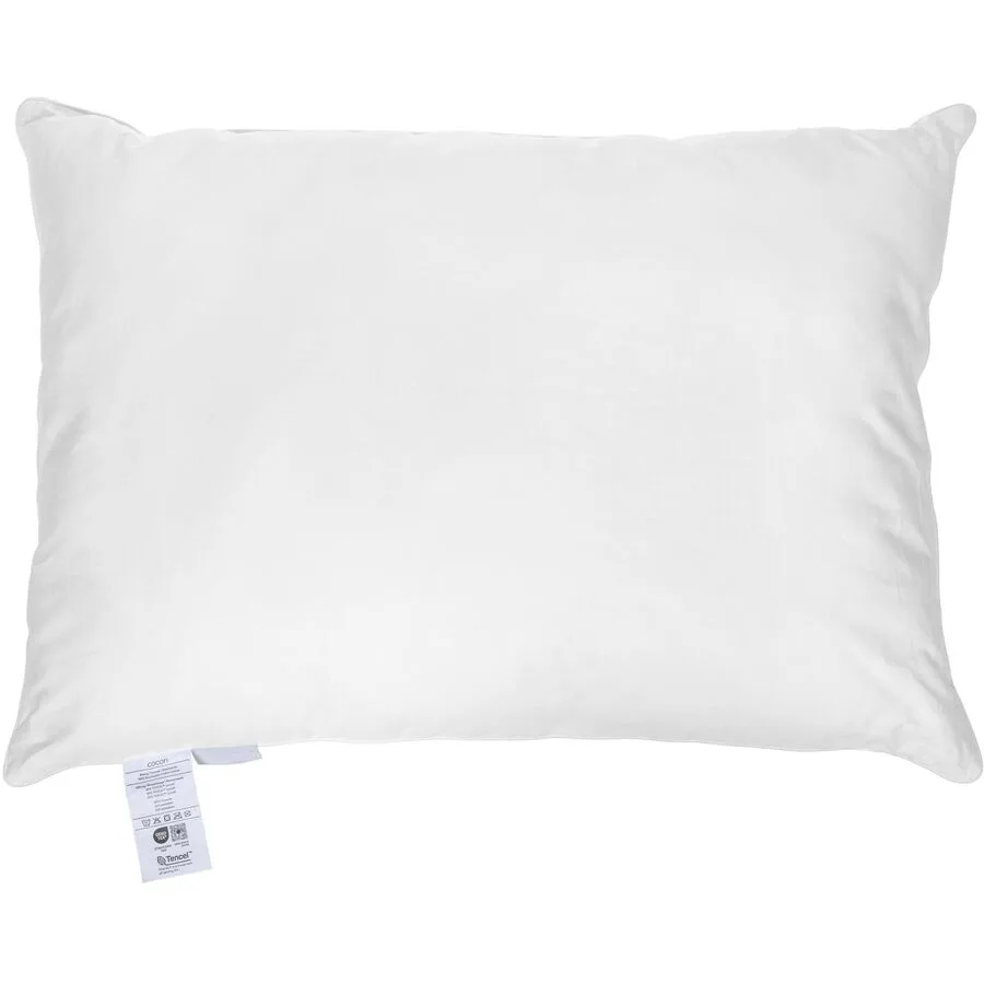 Kissen COCON Weiss Baumwolle/Naturfaser/Polyester 50 x 70 cm - Material: Baumwolle/Polyester