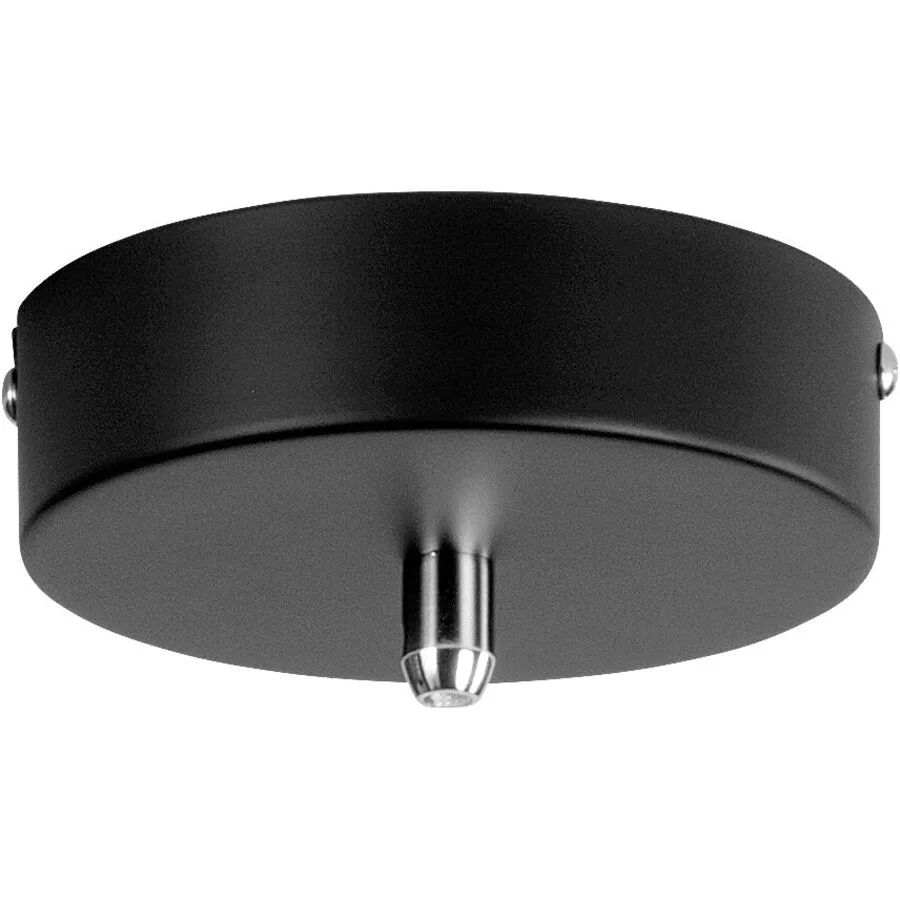 Giberti Luce Baldachin Rosone Schwarz Metall 13 cm