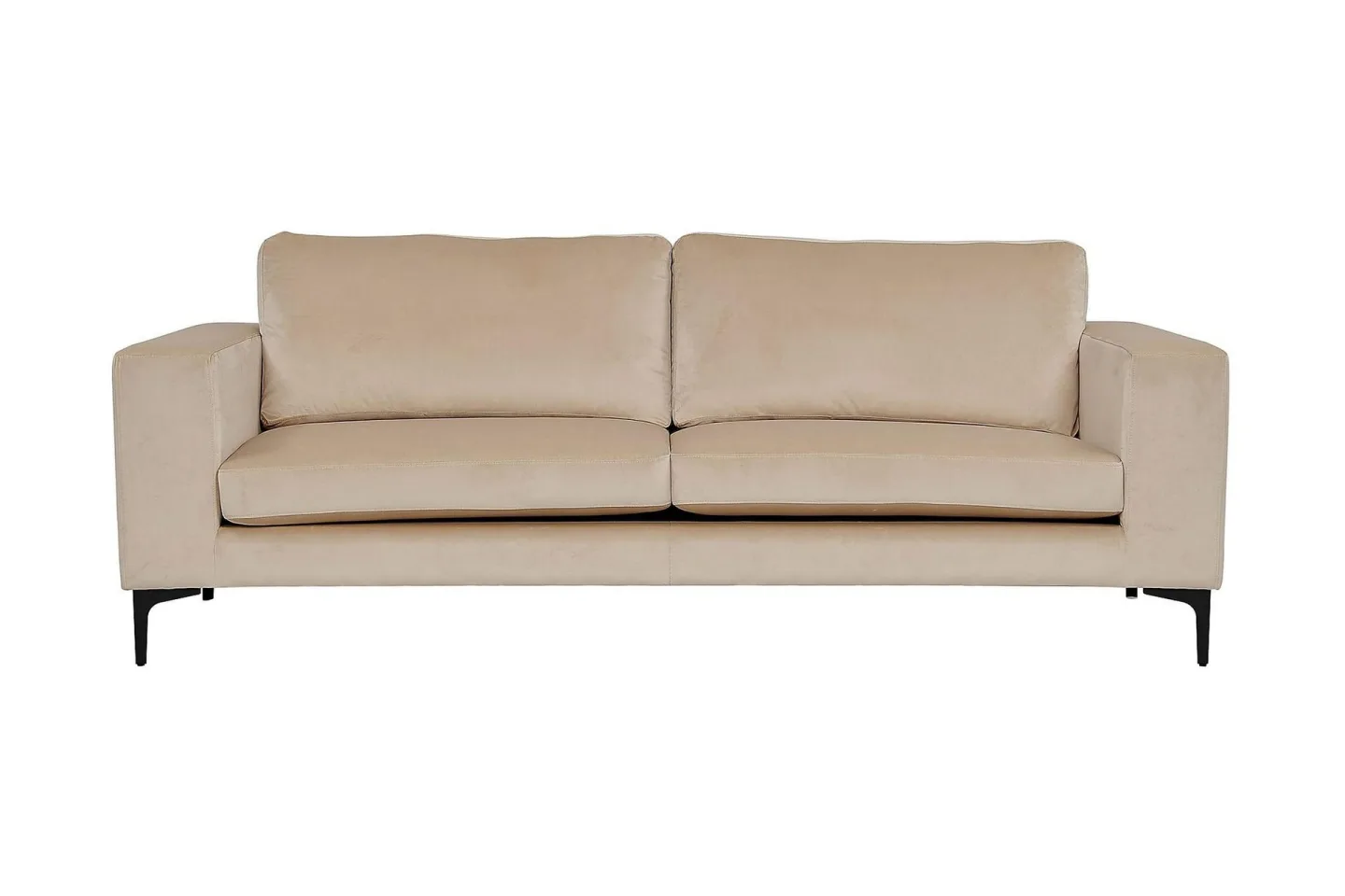 Johana 3-sits Sammetssoffa - Beige