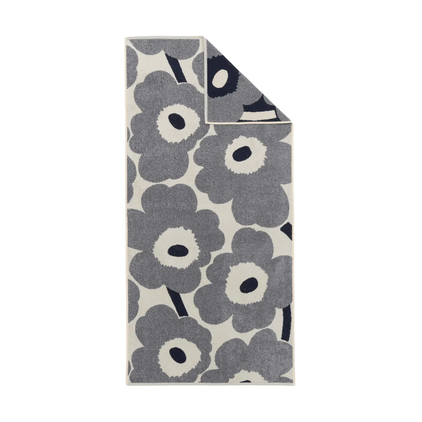 Marimekko Unikko Badetuch 70x150cm Off white-blueberry