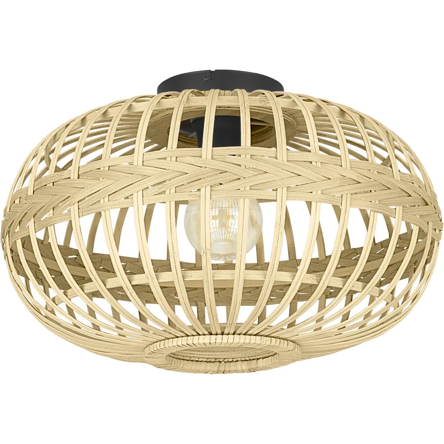 Eglo Deckenlampe Amsfield Schwarz Stahl 28.5 cm