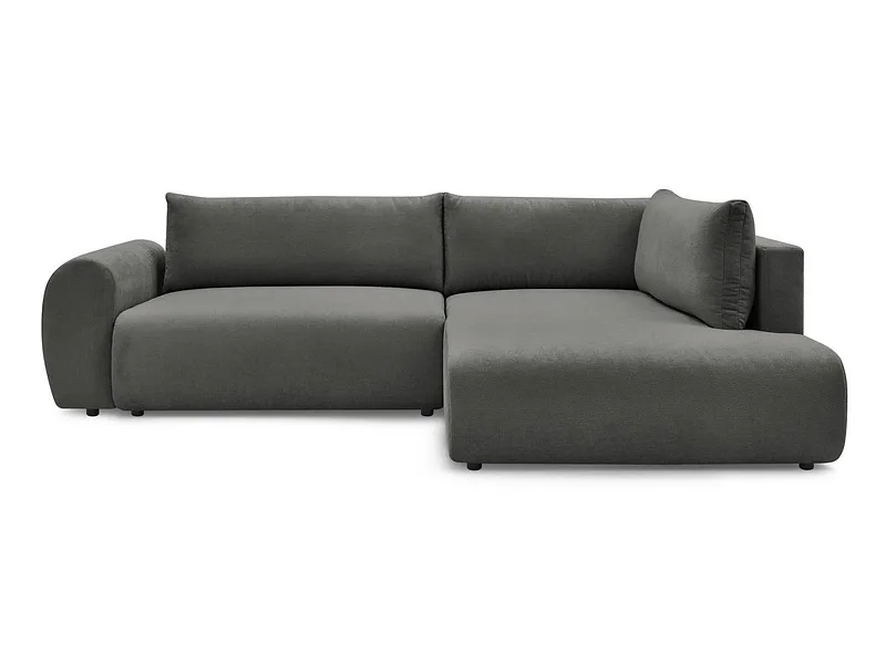 Ecksofa BOBOCHIC LUCIEN Stoff dunkelgrau