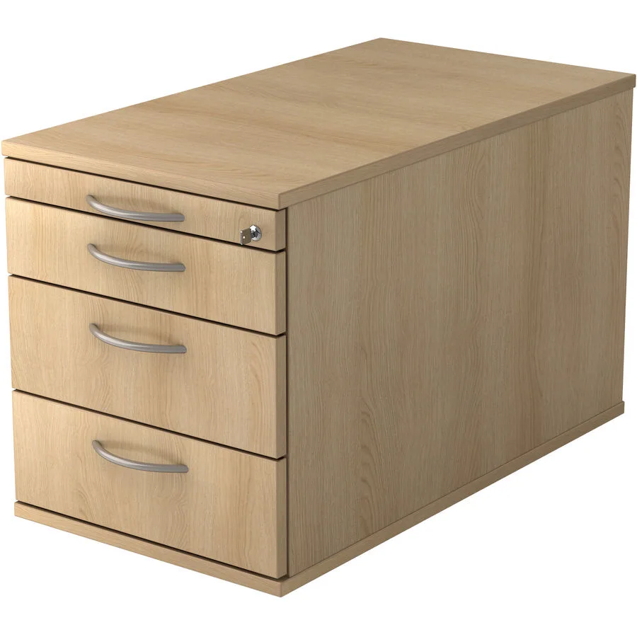Rollcontainer Office eiche Holzwerkstoff B 42.8 cm H 51.2 cm