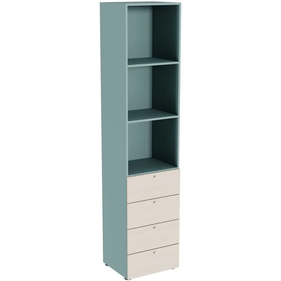 Regal Window grüngrau Holzwerkstoff B 41 cm H 179.7 cm - Möbel Konfigurator: Traummöbel individuell zusammenstellen