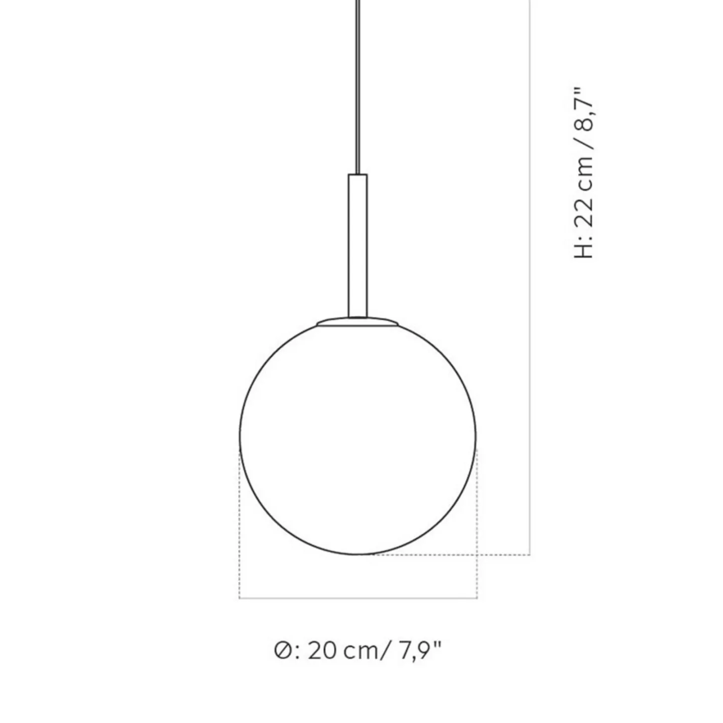 Audo Copenhagen TR Pendelleuchte Messing Opalglas Matt