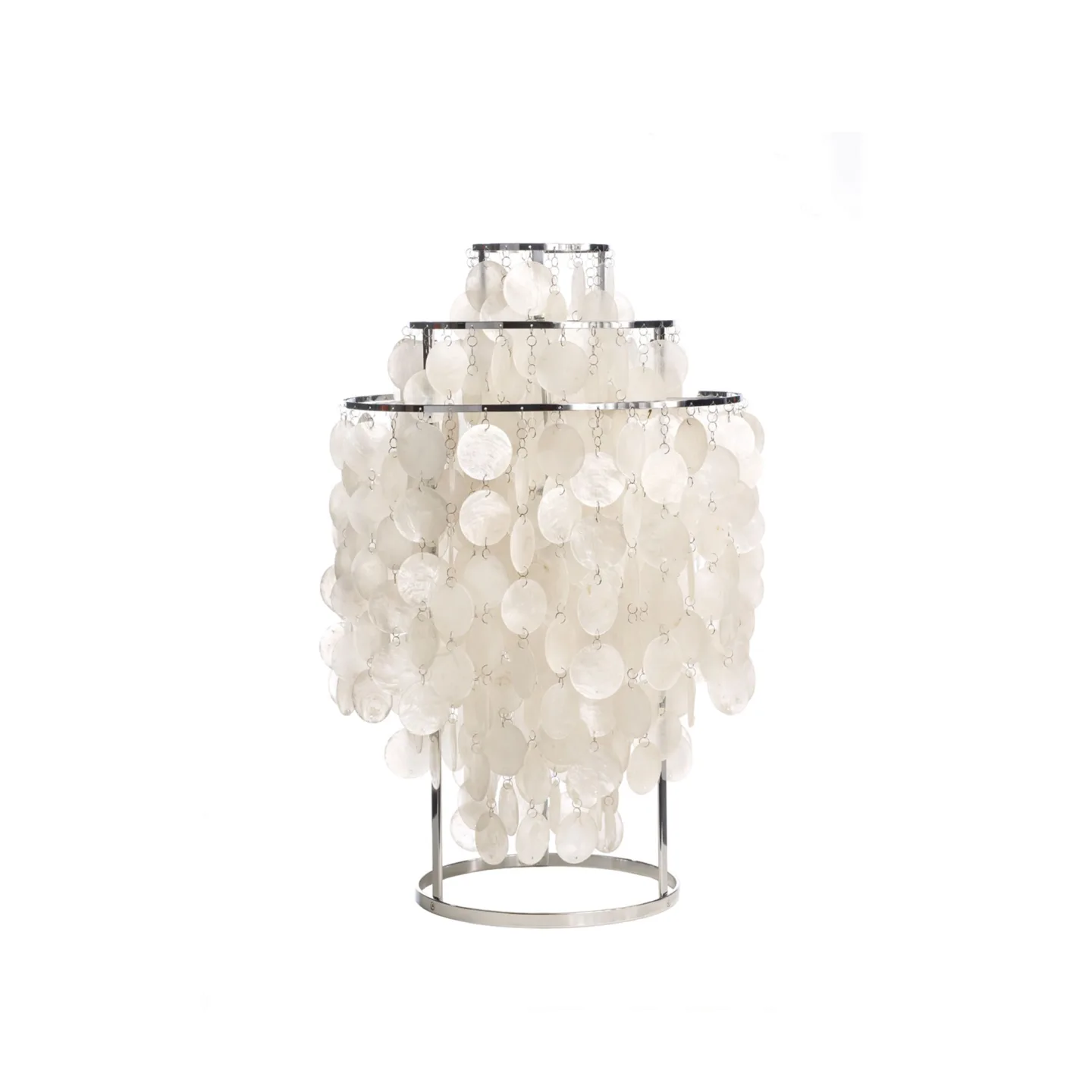 Verpan - Fun 1TM Table Lamp - Bordslampor - Verner Panton - Silver,Beige