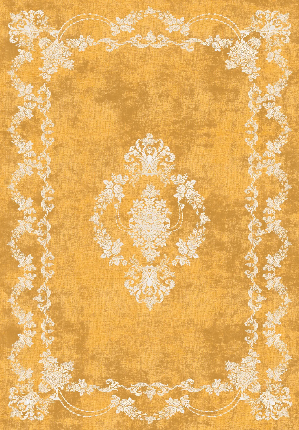 Wilton-teppe - Taknis (ochre) (Størrelse: 200 x 280 cm)
