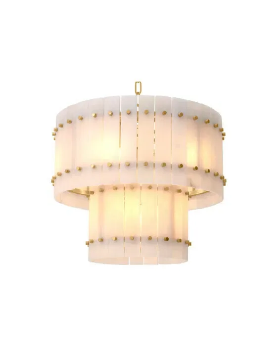 Ruby Chandelier Alabaster