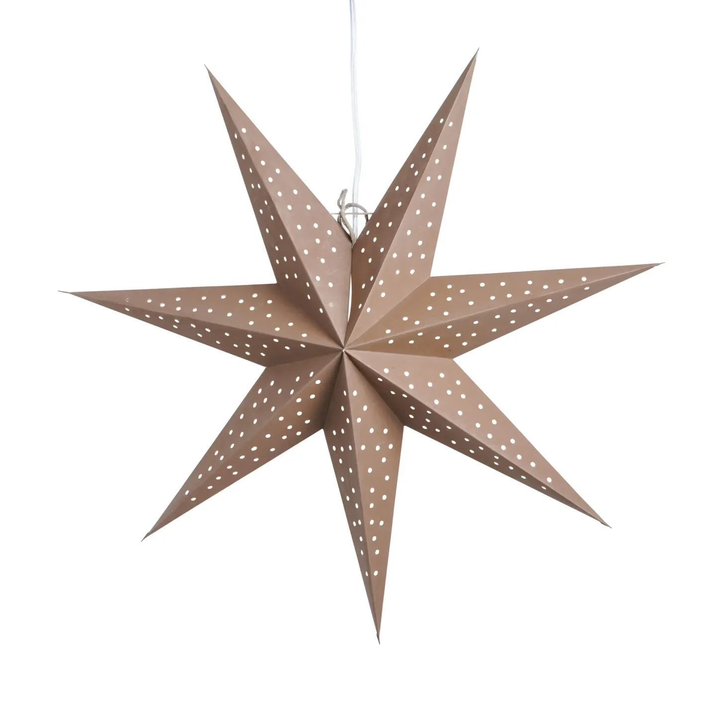 Watt & Veke Stella adventsstjärna mocca Ø60 cm