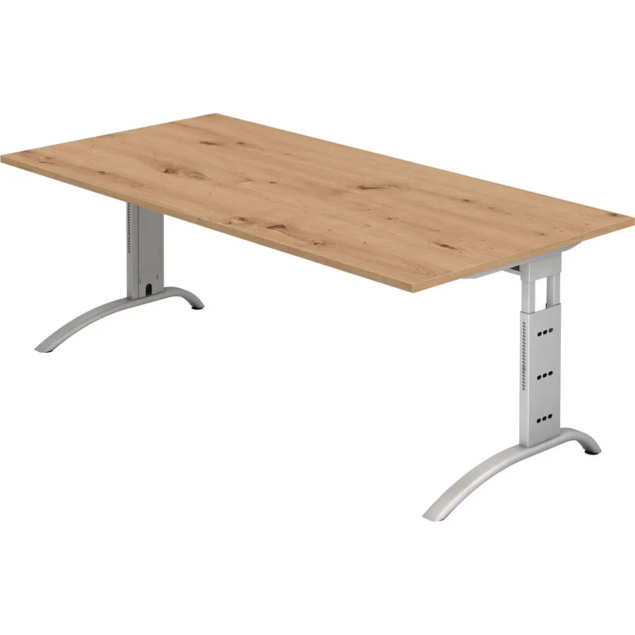Schreibtisch Office Asteiche Holzwerkstoff B 200 T 100 cm