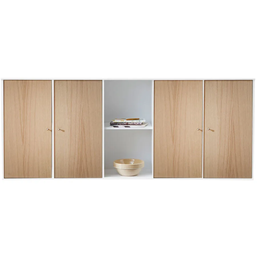 Sideboard Mister Weiss, Natur Spanplatte Eiche Nachbildung B 170 H 69 cm