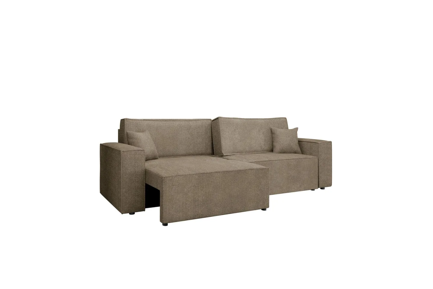 Hobson Bäddsoffa 3-sits i Plysch - Brun