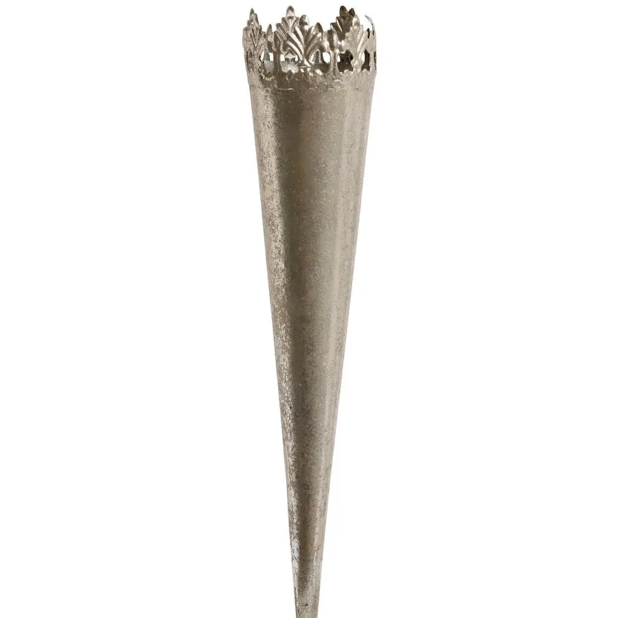 Kerzenhalter COCON Silber Eisen H 24 cm