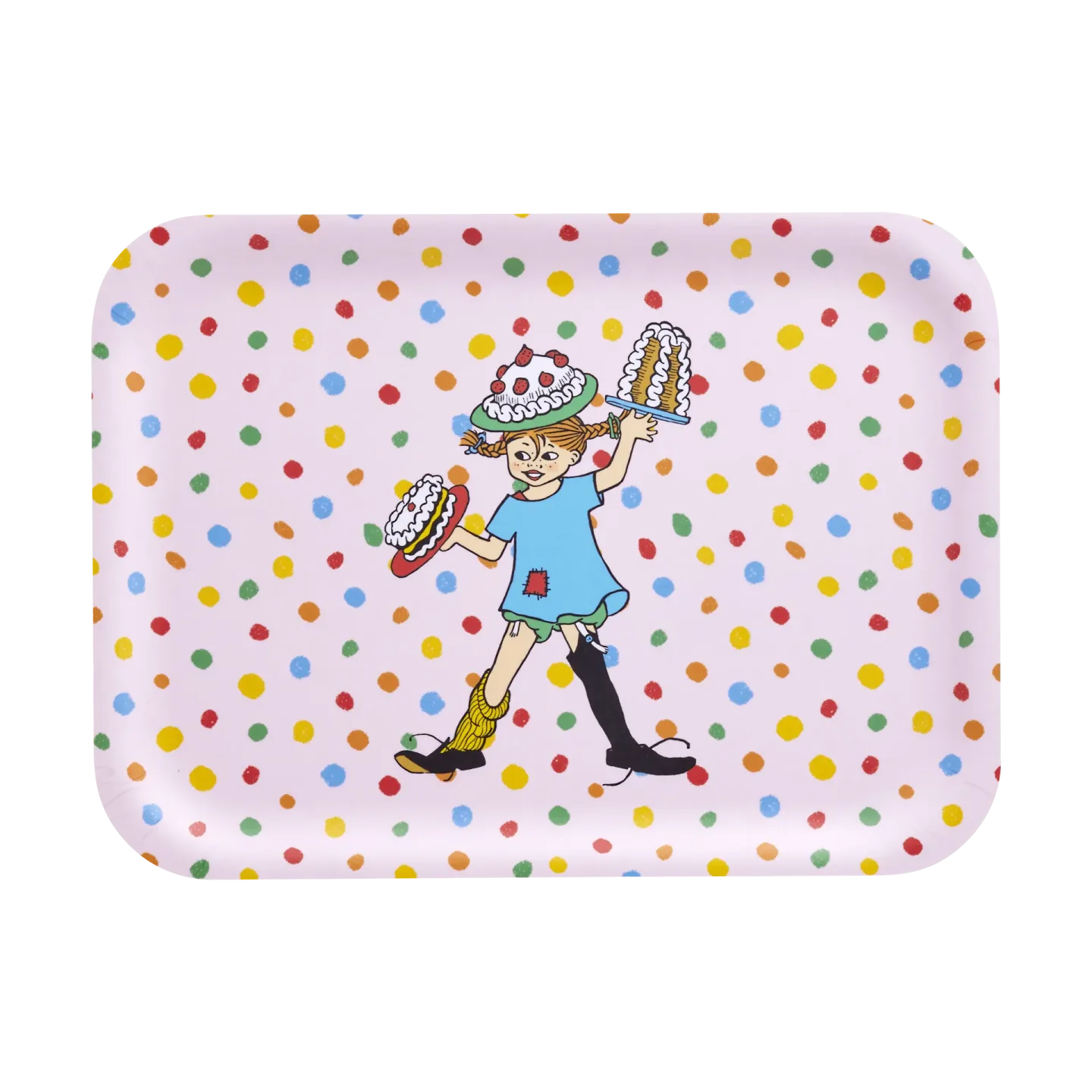 Muurla Pippi Tablett 20x27 cm Geburtstag