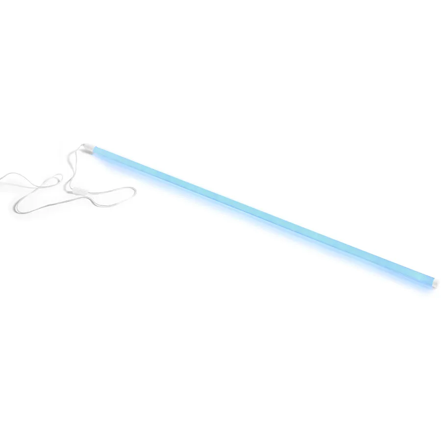Dekolampe HAY Neon Ice blue H 150 cm - Farbe: Eisblau - Material: PVC - Lichtfarbe: Warmweiss