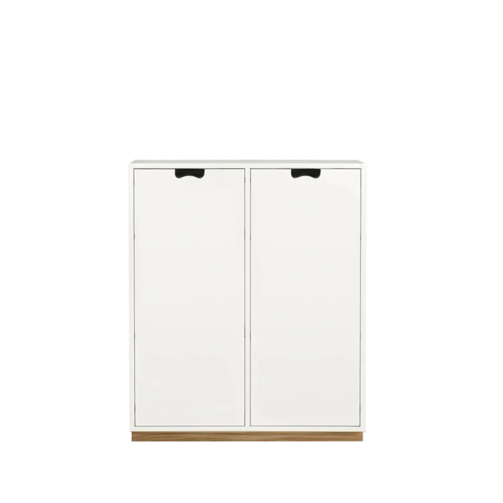Asplund Snö E skåp white, eksockel, täckta dörrar, dj.42 cm