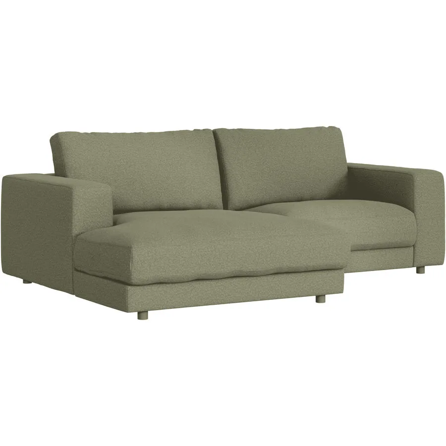 Ecksofa Ava Links Bezug: 100% Polyester green B 240 T 170 cm - Möbel Konfigurator: Traummöbel individuell zusammenstellen