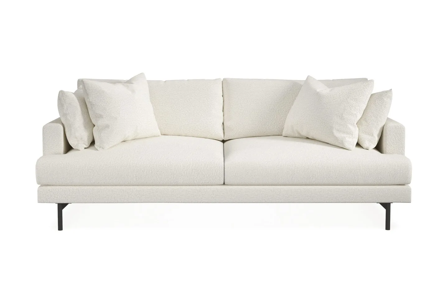 Menard 4-sits Djup Soffa i Bouclé - Vit