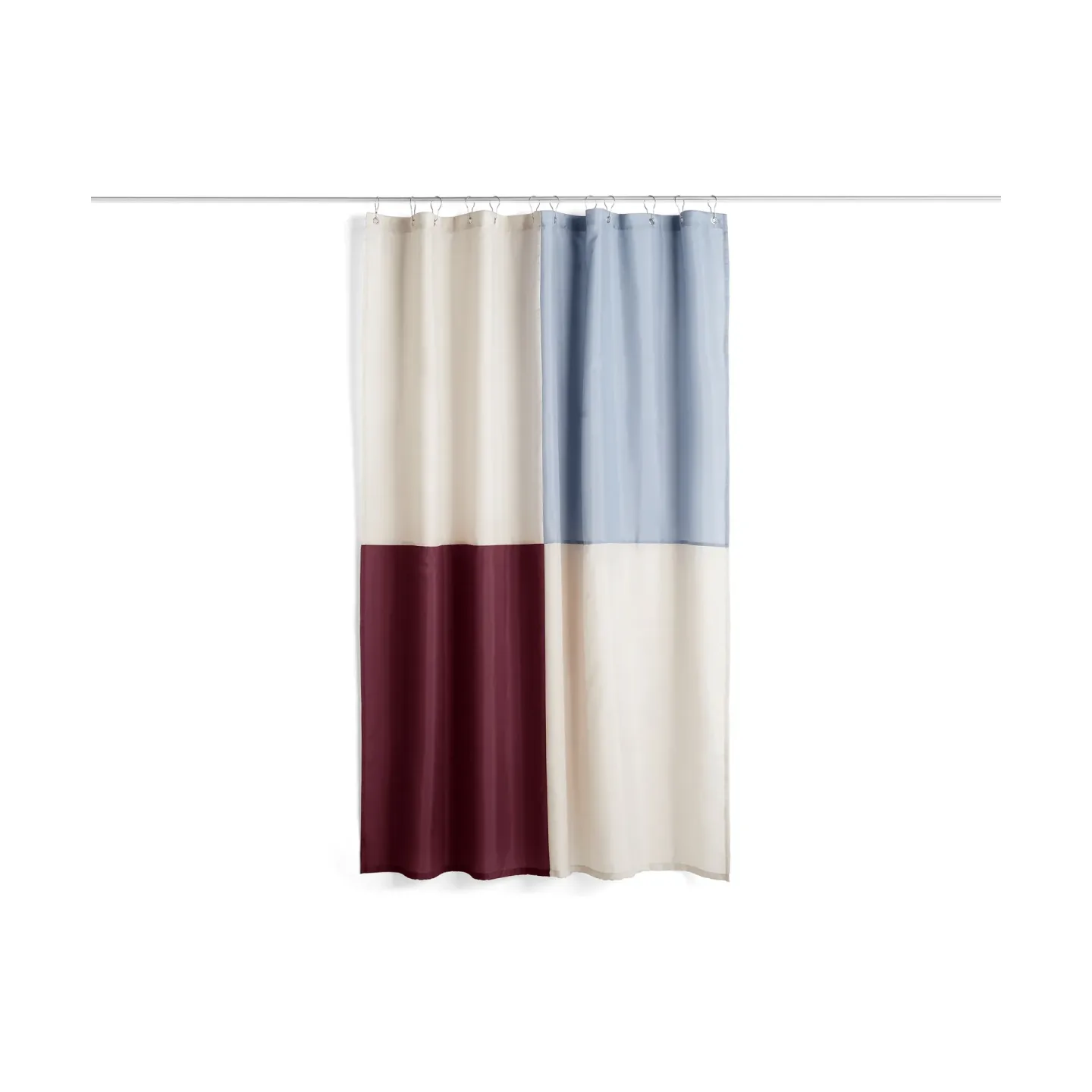 HAY Check duschdraperi 180x200 cm Burgundy