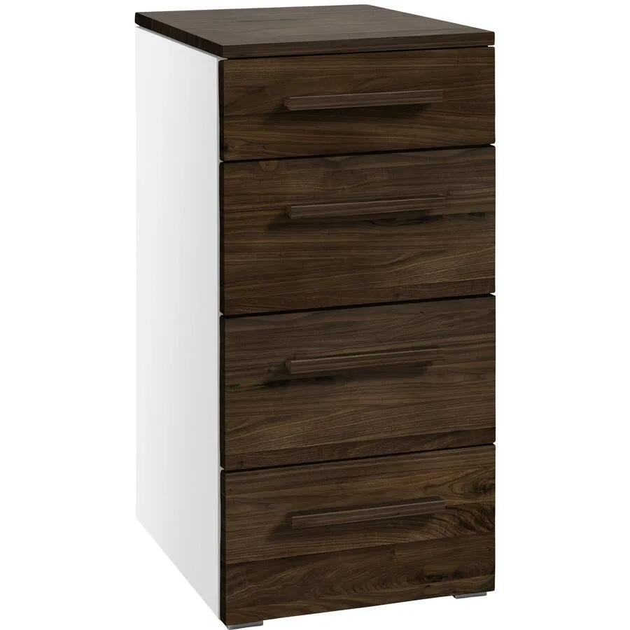 Hasena Kommode Nicanora Weiss/Braun Holz/MDF 45 cm 50 cm
