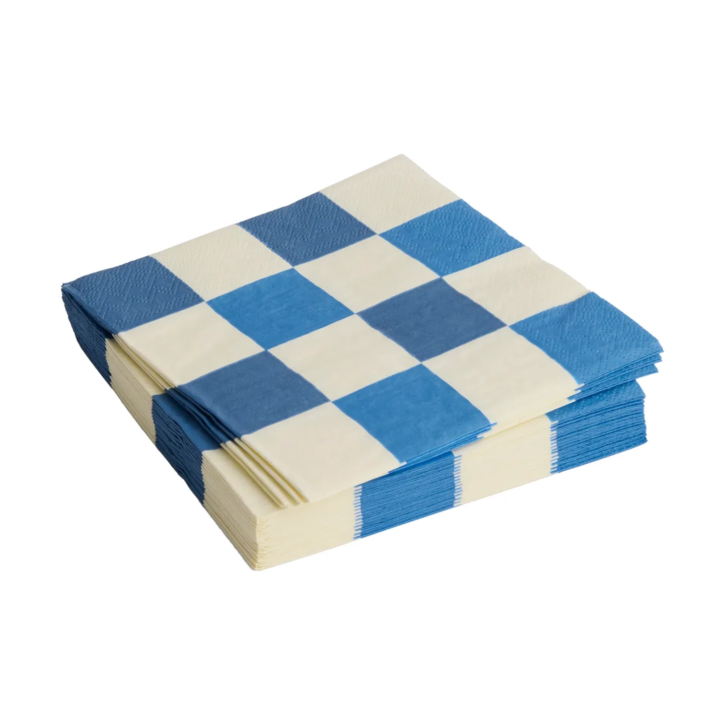 HAY Pattern Lunch Check Serviette 33x33 cm 20er Pack Off white-blue M