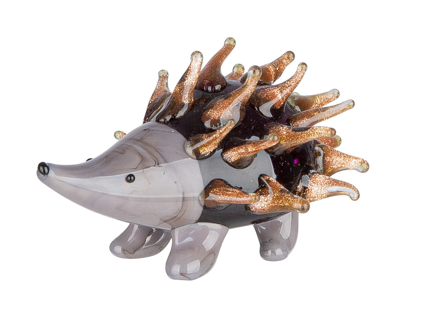 Gilde Figur Igel, Gals, Grau H: 3 cm | Schubiger Möbel