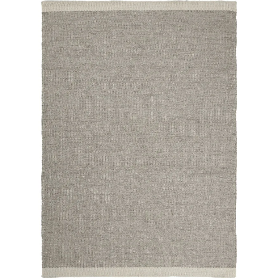 Teppich Frode Grau Wolle 170 cm 240 cm - Farbe: natur - Teppich