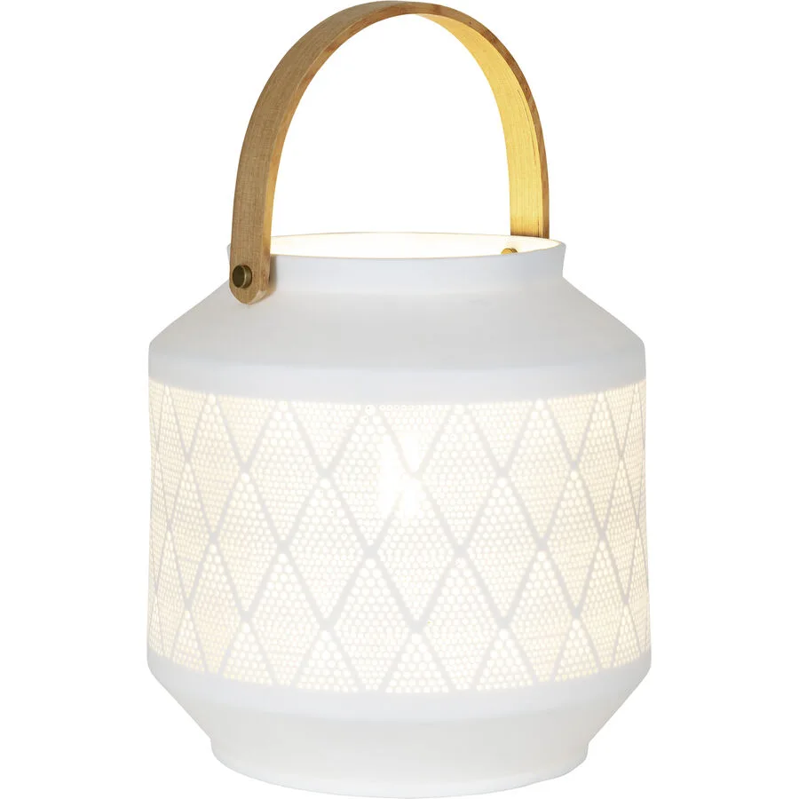 Tischlampe Capena Weiss Metall/Keramik 20 cm 20 cm - Material: Keramik/Metall