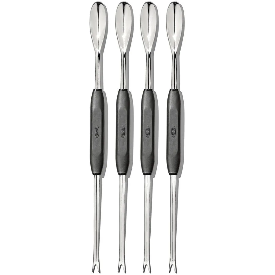 Gabel Oxo schwarz Edelstahl