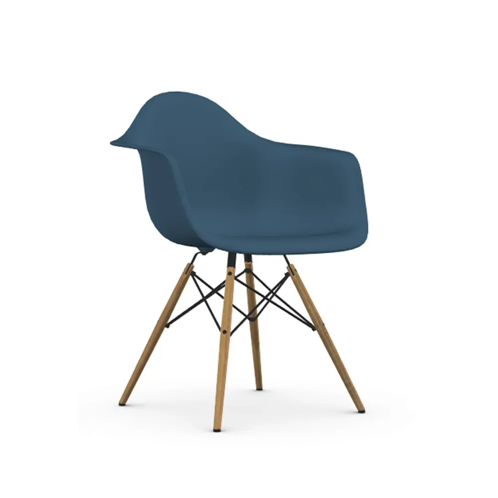 Vitra Eames Plastic Armchair RE DAW stol 83 sea blue-ash