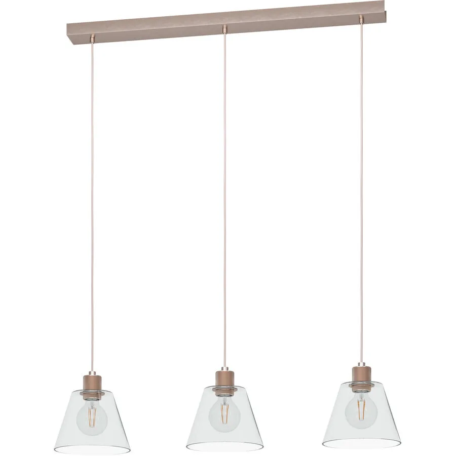 Eglo Pendellampe Copley Roségold Aluminium/Stahl 20 cm 110 cm