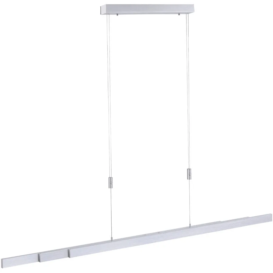 Pendellampe Adriana Braun Aluminium 5.5 cm 100 cm Höhenverstellbar (manuell) - LED - Lichtfarbe: Extra warmweiss - LED Energiesparlampen