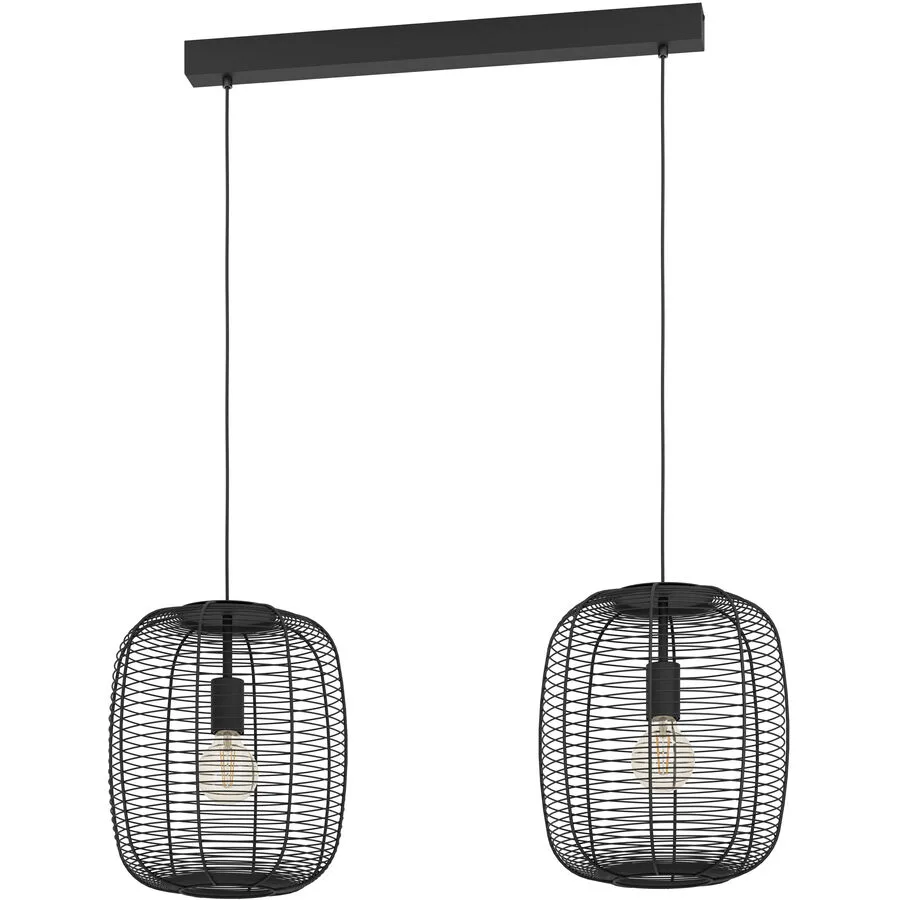 Eglo Pendellampe Rinroe Schwarz Stahl 32.5 cm 110 cm