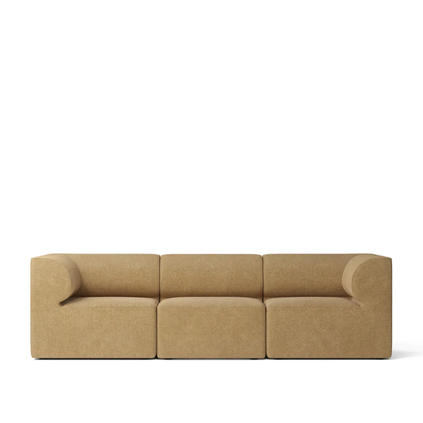 Audo Copenhagen - Eave 86 Sofa 3-Seater - Bouclé 06 Gold - Soffor - Norm Architects - Metall/Trä/Textilmaterial