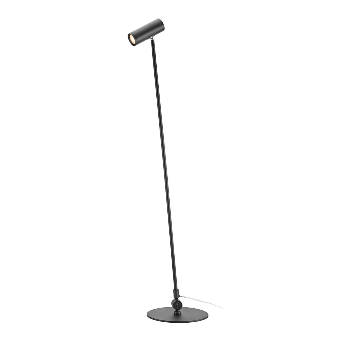 Arlo LED-gulvlampe, sort, jern, højde 132 cm, dæmpbar - Markslöjd - Stue - Moderne - Metal - Med én lyskilde