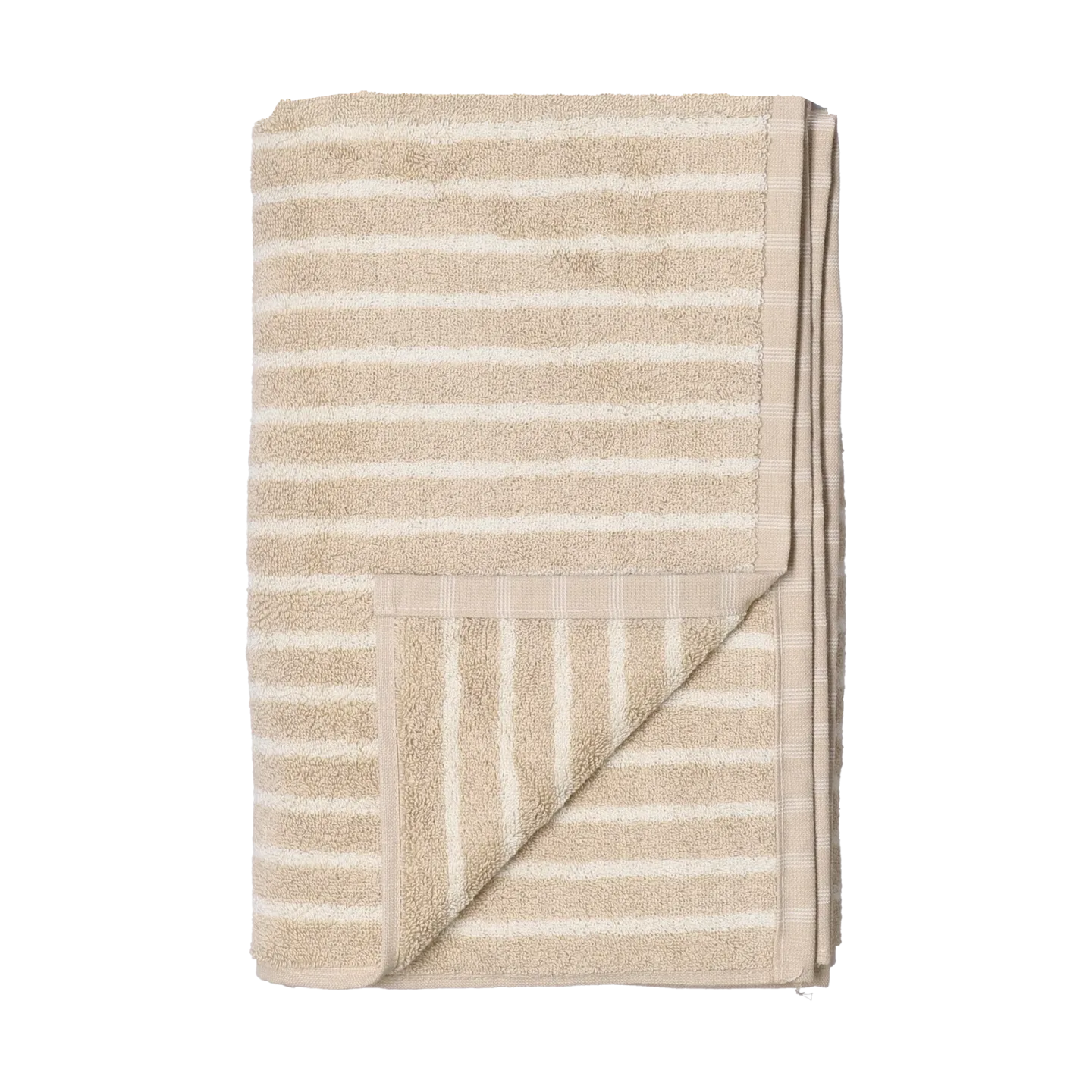 Scandi Living Drift Handtuch 50x70 cm Beige-weiß