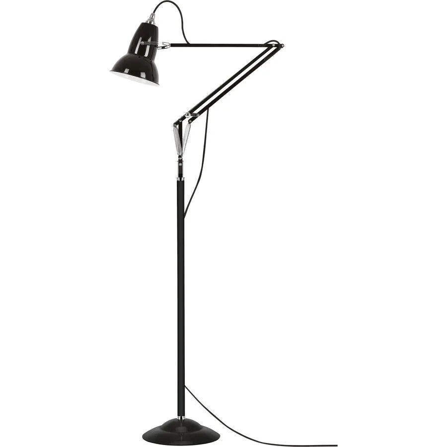 ANGLEPOISE Stehlampe Original 1227 Schwarz Aluminium/Eisen 26 cm 140 cm - LED - Lichtfarbe: Extra warmweiss - LED Energiesparlampen