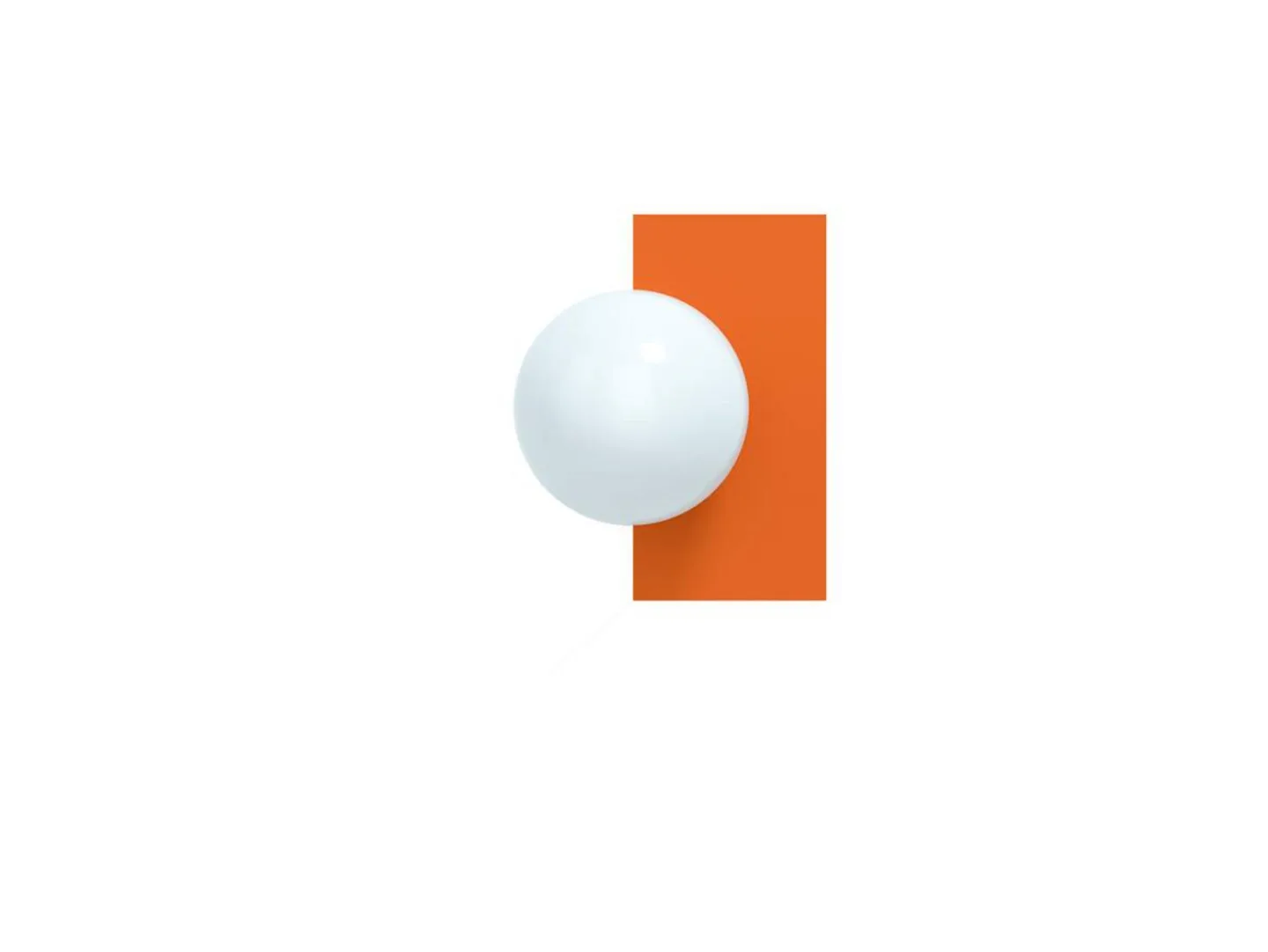 Candy Little Rectangle S vegglampe, oransje - Swedish Ninja - Stue - Metall