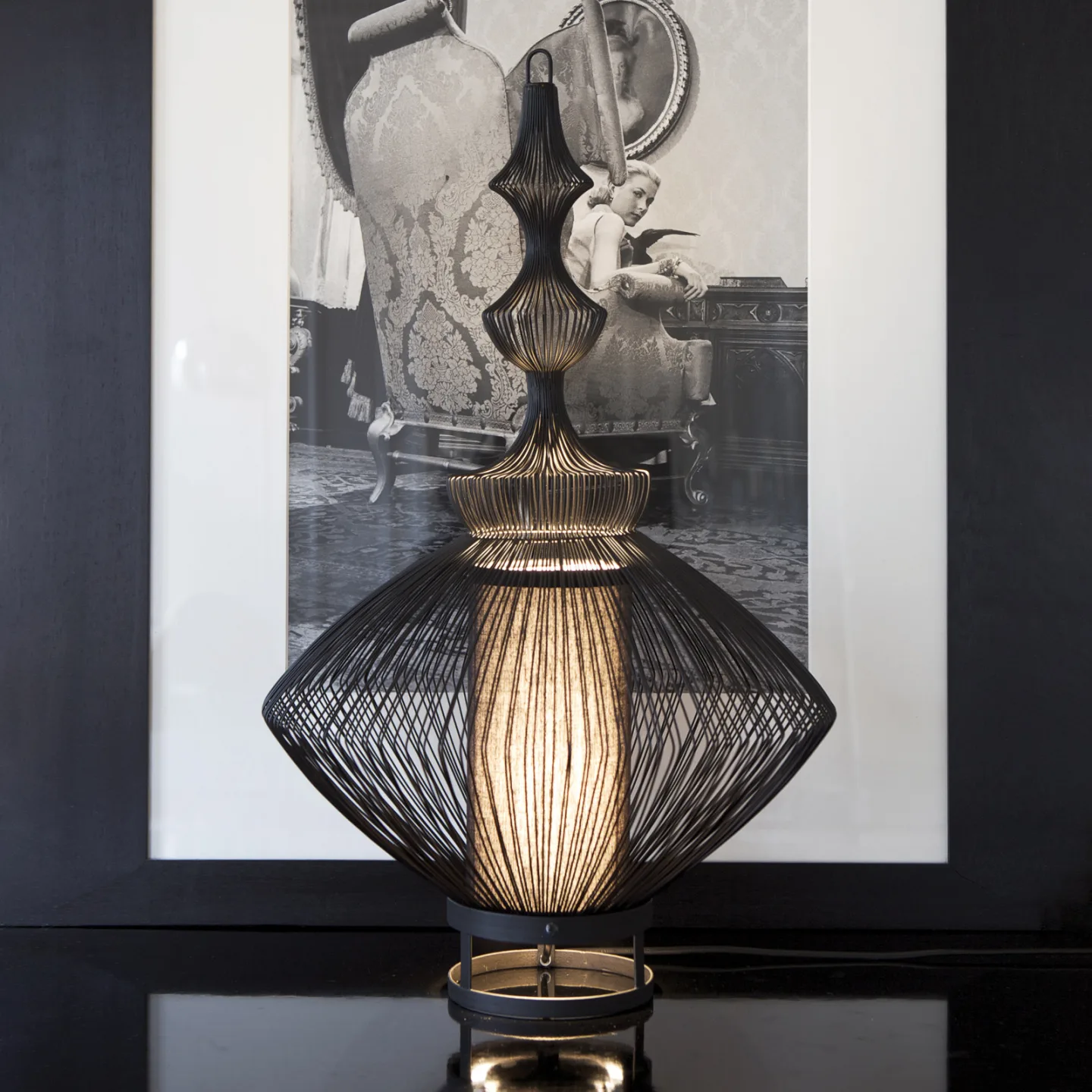 Opium Bordslampa Black - Forestier - Vardagsrum - Design - Metall