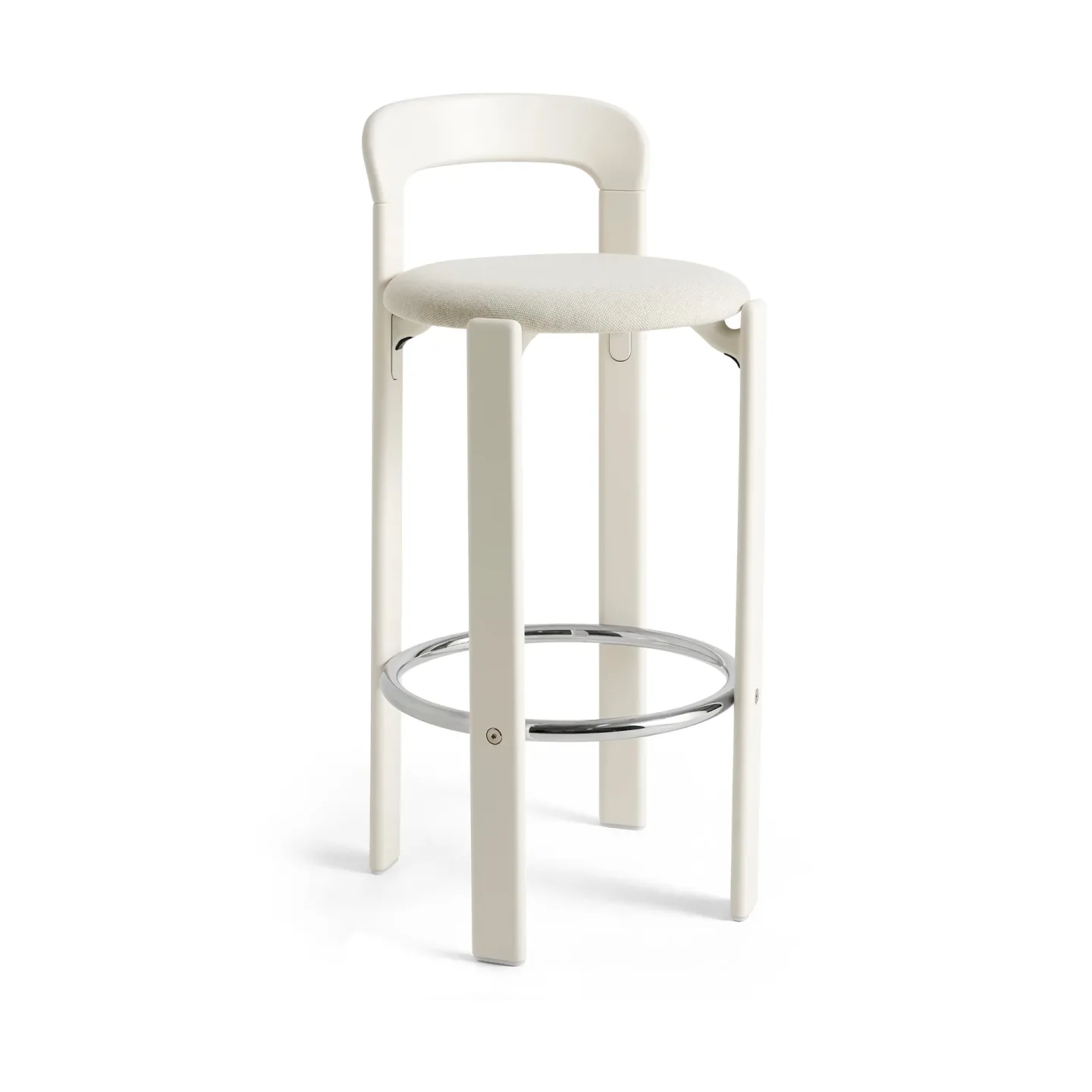 HAY Rey klädd barstol 75 cm Mode 011-cream white
