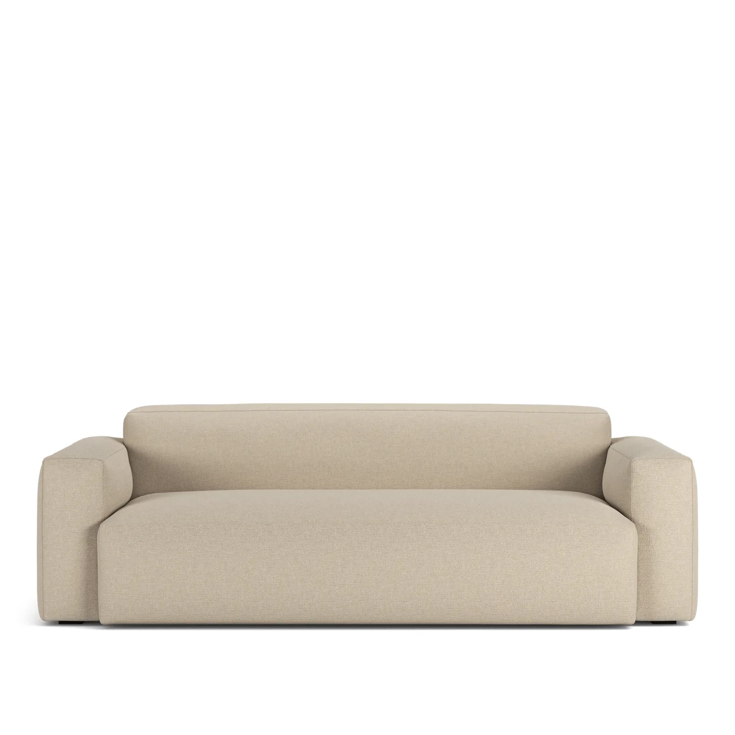 NOGA - Brick 2,5-Seater Sofa Lario 107 Fixed Upholstery - Soffor - Beige - Dun/Metall/Trä/Textilmaterial