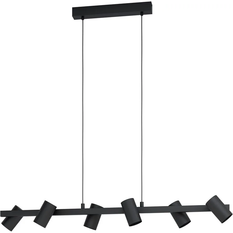Eglo Pendellampe Gatuela 1 Schwarz Stahl 19 cm 110 cm