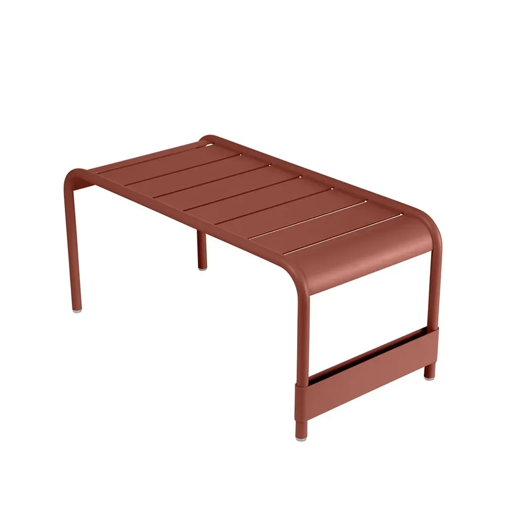 Fermob Luxembourg bord/fotpall Red ochre (röd), large