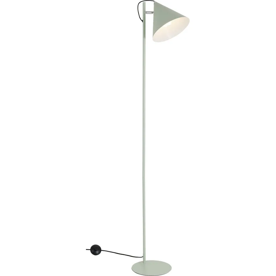 Stehlampe Charly Blau Metall 25 cm 150 cm - Farbe: Türkis