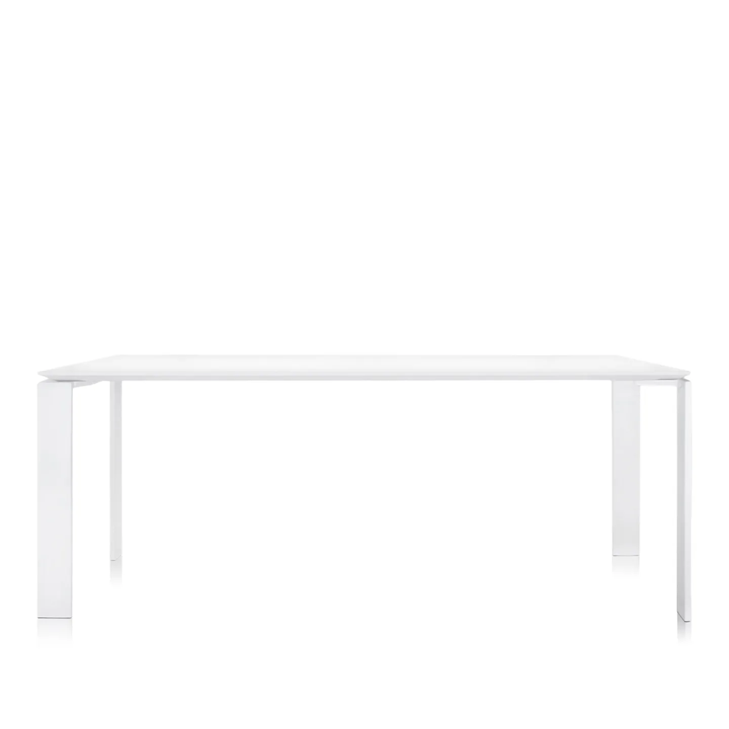 Kartell - Four Outdoor Table 5523 190 cm - Matbord utomhus - Ferrucio Laviani - Vit - Metall
