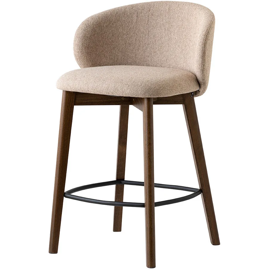 CONNUBIA Barhocker Tuka cappuccino Buche H 88 cm