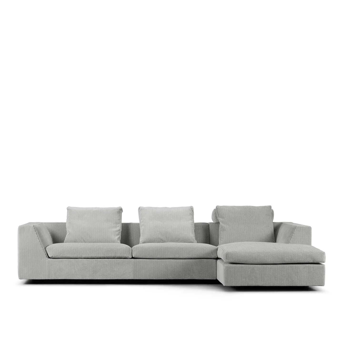 Eilersen - Chess 310 sofa m chaiselong afsl element 210x95 chaiselong 100x155 Roth 20 Left - Soffor - Jens Juul Eilersen - Grå - Textilmaterial