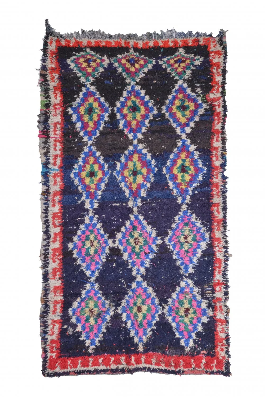 Marokkansk Boucherouite-teppe 265 x 140 cm