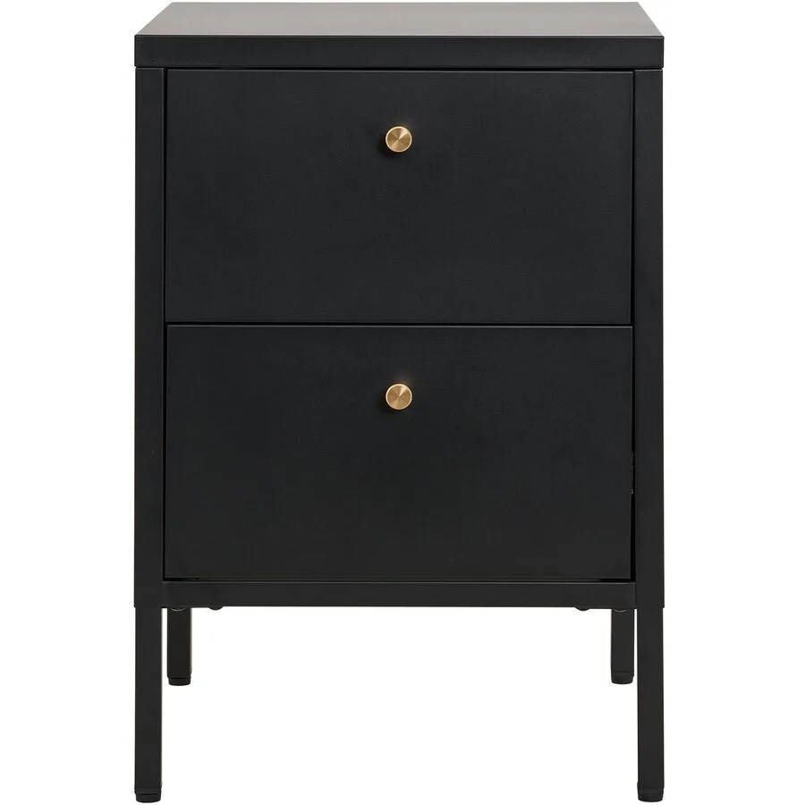 Beistelltisch Tavena Schwarz Stahl 40 cm
